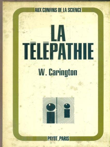 La telepathie - W. Carington - copertina