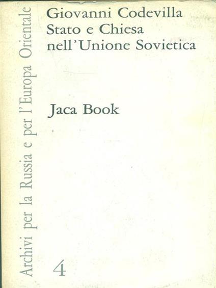 Stato e Chiesa nell'Unione Sovietica - Giovanni Codevilla - copertina