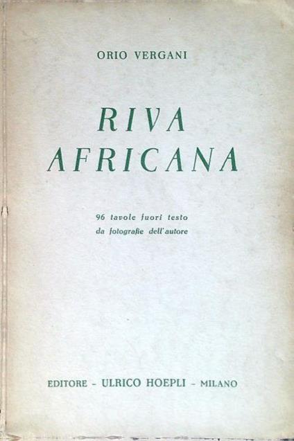 Riva africana - Orio Vergani - copertina