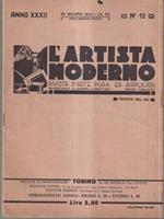 L' artista moderno n.12 - anno XXXII 25 giugno 1933