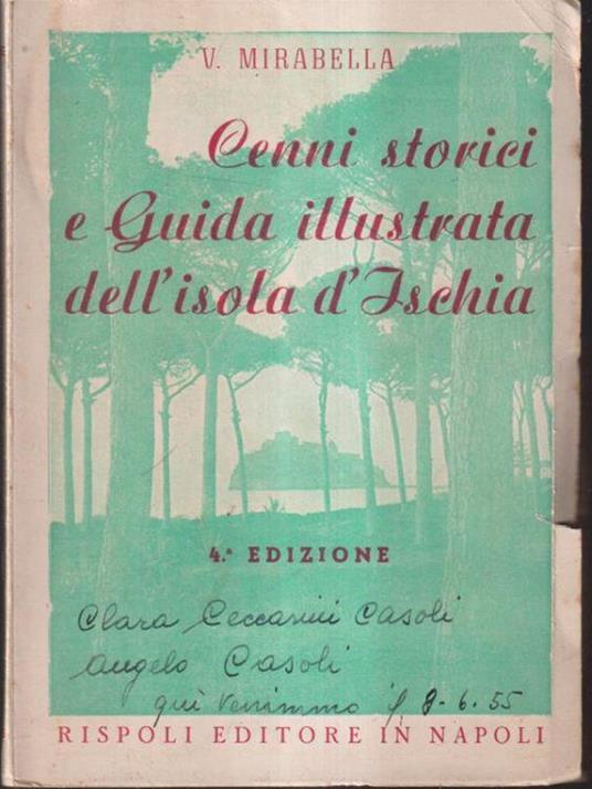 Cenni storici e guida illustrata dell'isola d'Ischia - V. Mirabella - copertina