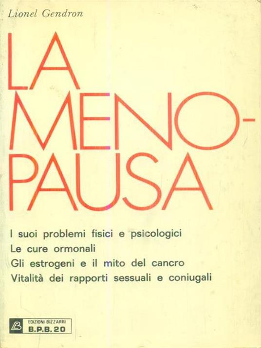 La  menopausa - Lionel Gendron - copertina