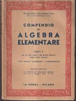 Compendio di algebra elementare. Parte II