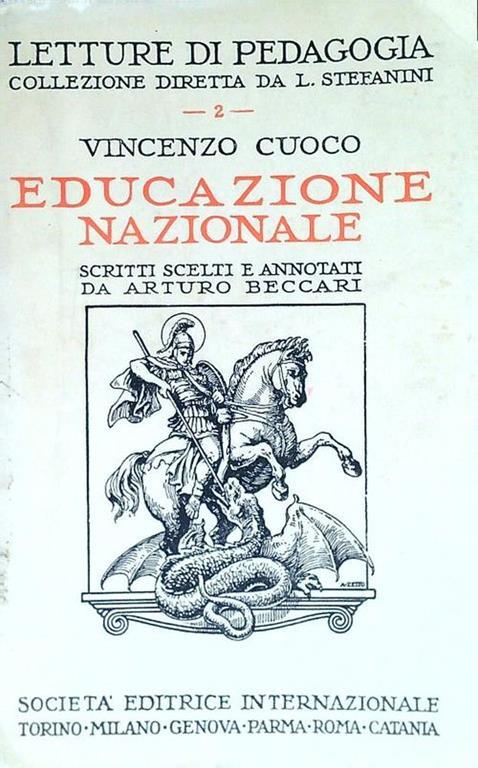 Educazione nazionale - Vincenzo Cuoco - copertina