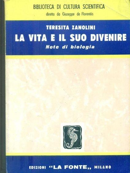 La vita e il suo dolore - Teresita Zanolini - copertina