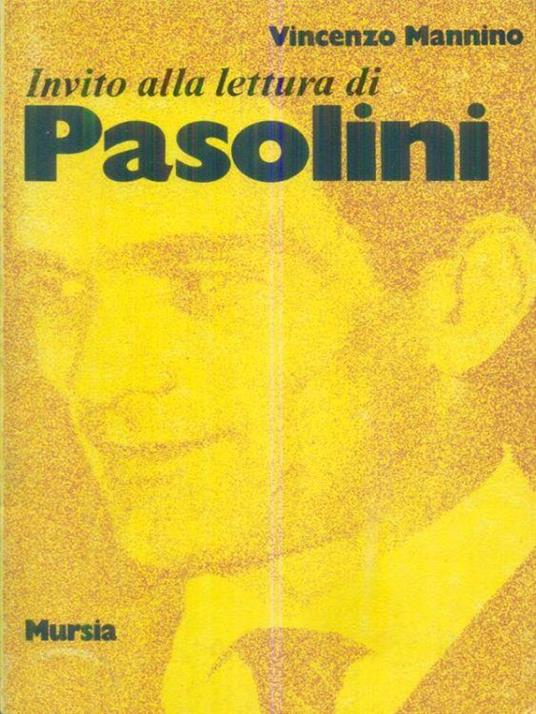 Pasolini - Vincenzo Mannino - copertina