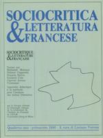 Sociocritica & letteratura francese Quaderno uno Primavera 1990