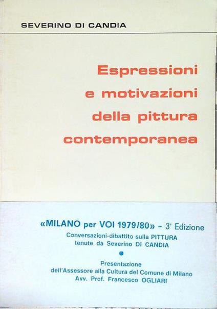 Milano per Voi 1979/80 Espressioni e motivazioni della pittura contemporanea - Severino Di Candia - copertina