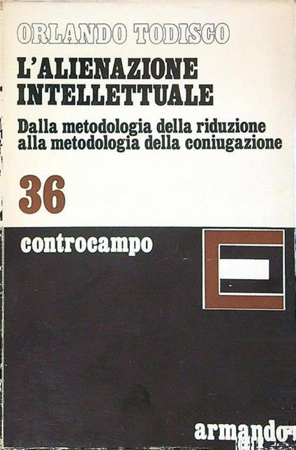 L' alienazione intellettuale - Orlando Todisco - copertina