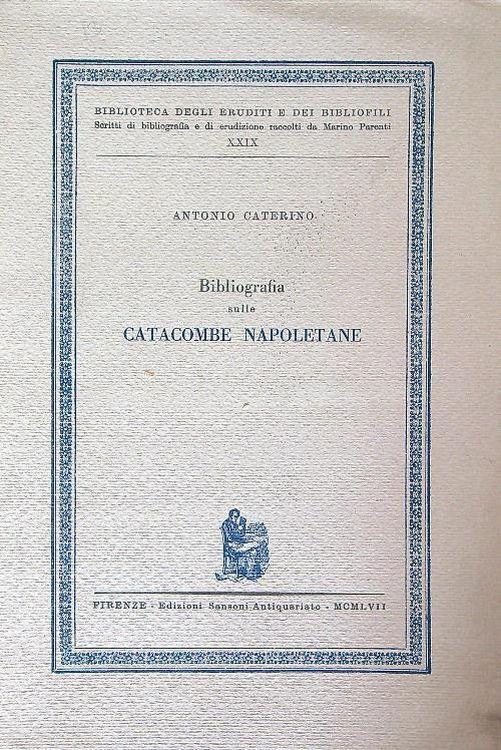 Catacombe napoletane - Antonio Caterino - copertina