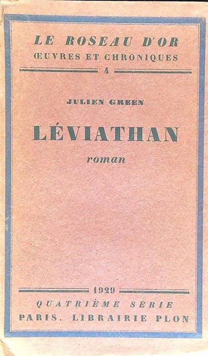 Leviathan - Julien Green - copertina