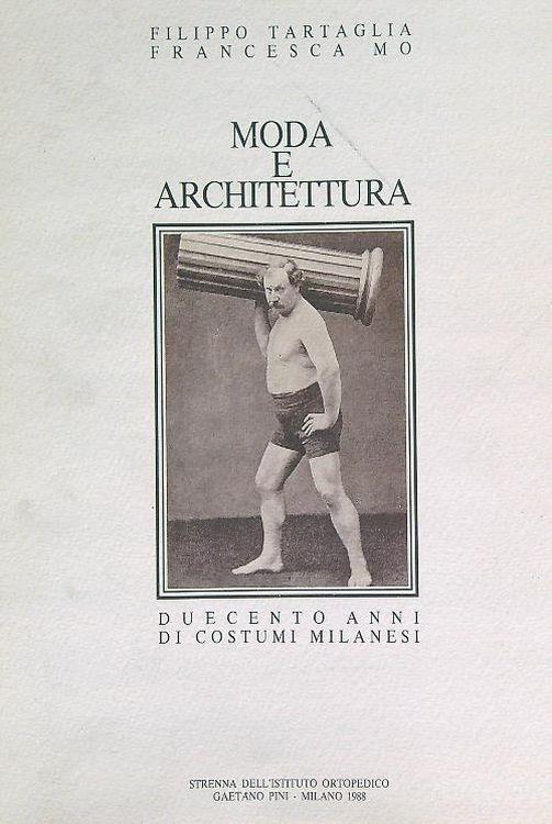 Moda e architettura - Filippo Tartaglia - copertina