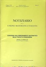 Notiziario della unione matematica italiana anno V