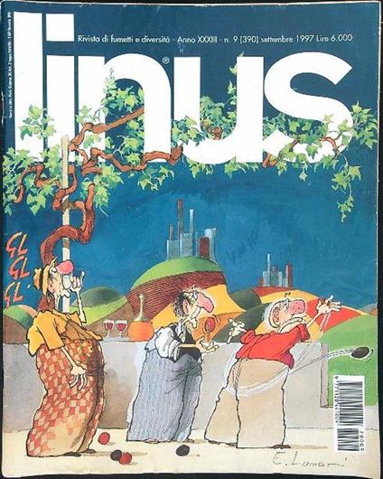 Linus n. 9 - Settembre 1997 - copertina