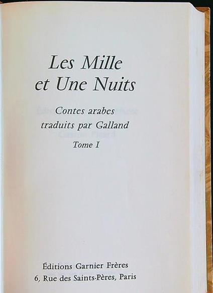 Les mille et une nuits tome 1 - Bruno Galland - copertina