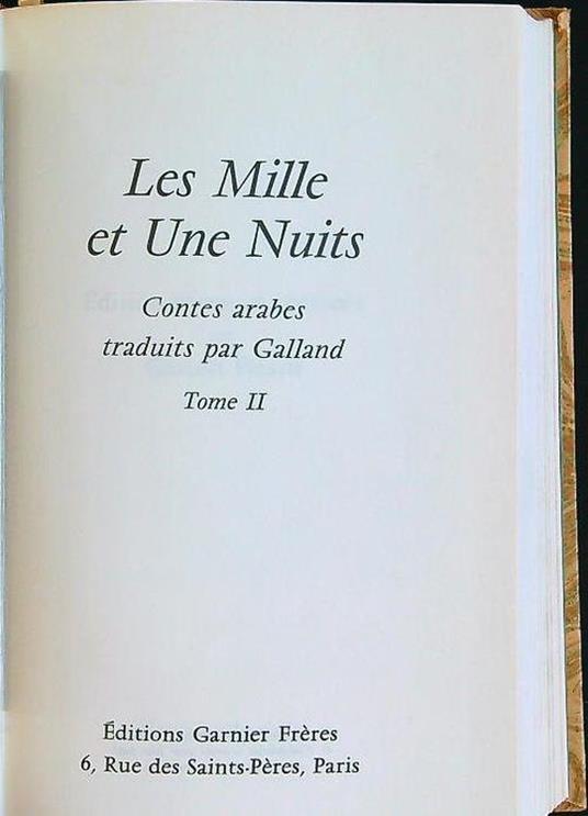 Les mille et une nuits tome 2 - Bruno Galland - copertina