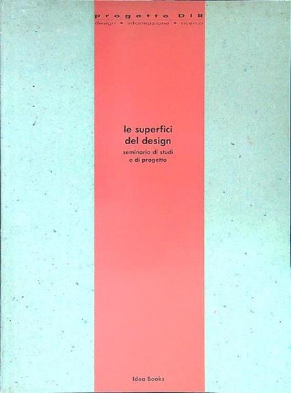 Le  superfici del design - copertina