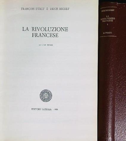 La rivoluzione francese 2 voll. - François Furet - copertina