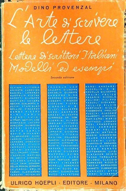 L' arte di scrivere le lettere - Dino Provenzal - copertina