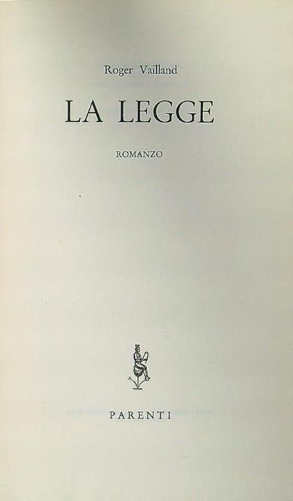 La legge - copertina