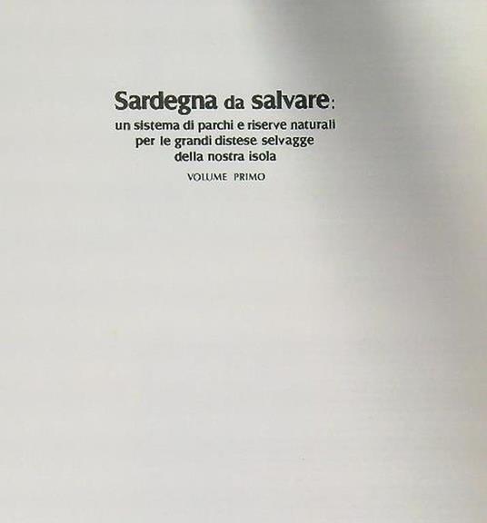 Sardegna da salvare. 2vv - copertina