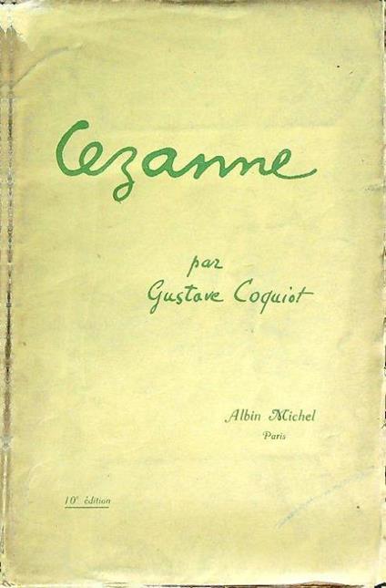 Paul Cezanne - Gustave Coquiot - copertina