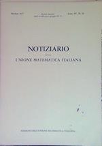 Notiziario della Unione Matematica Italiana - Anno IV, N. 10/Ottobre 1977