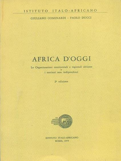 Africa d'oggi - Giuliano Cominardi - copertina