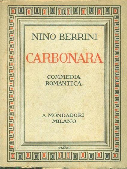 Carbonara - Nino Berrini - copertina