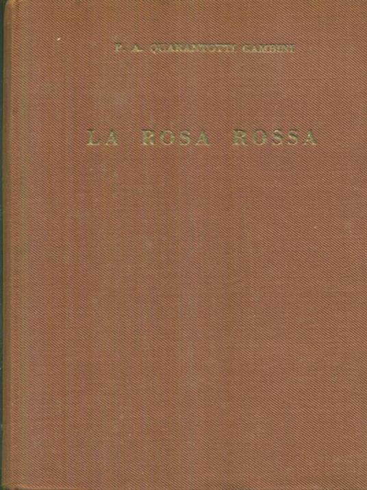 La rosa rossa - Pier Antonio Quarantotti Gambini - copertina