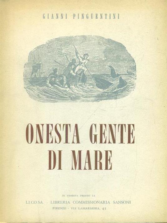 Questa gente di mare - Gianni Pinguentini - copertina