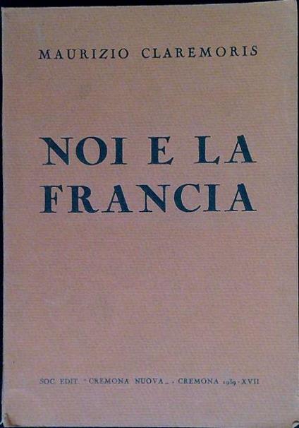 Noi e la Francia - copertina