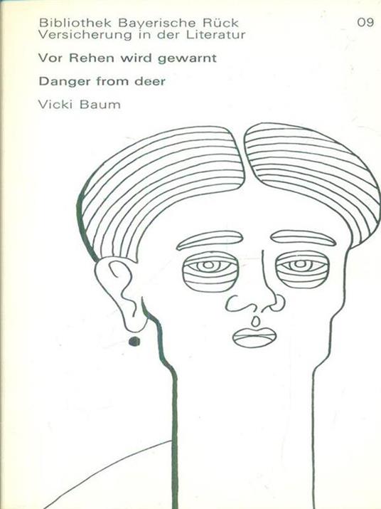 Von Rehen wird gewarnt Danger from deer - Vicki Baum - copertina