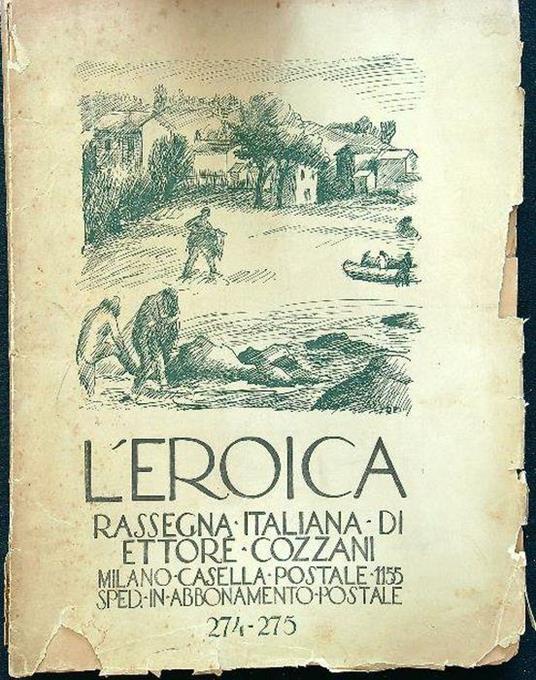 L' Eroica. Rassegna italiana di Ettore Cozzani. Quaderni 274-275 - copertina