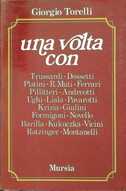 Una volta con - Giorgio Torelli - copertina