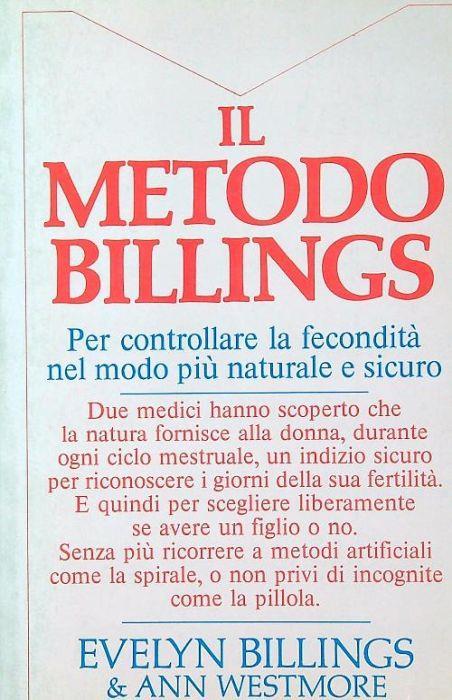Il metodo billings - Evelyn L. Billings - copertina