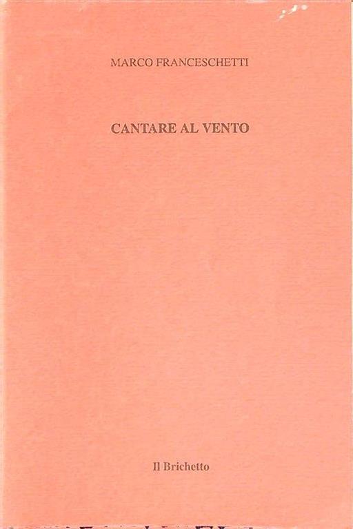 Cantare al vento - Mirco Franceschetti - copertina