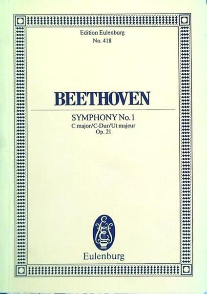 Symphony No. 1 C major/C-Dur/Ut majeur Op. 21 - Ludwig van Beethoven - copertina