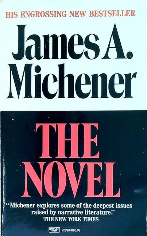 The novel - James A. Michener - copertina