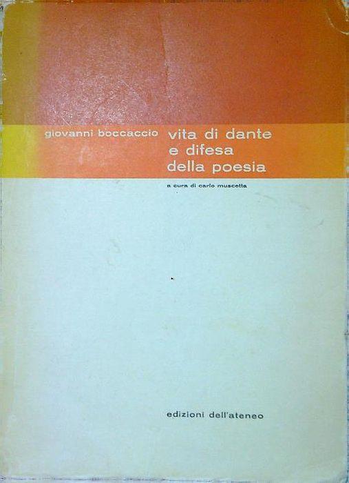 Vita di Dante e difesa della poesia - Giovanni Boccaccio - copertina