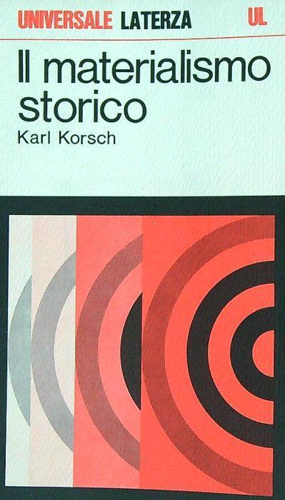 Il materialismo storico - Karl Korsch - copertina