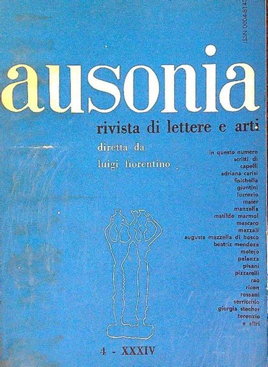 Ausonia n. 3-4 1979 - Luigi Fiorentino - copertina