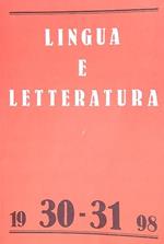 Lingua e letteratura 30-31/1998