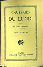 Causeries du lundi tome IX