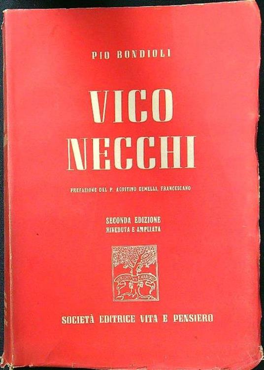 Vico Necchi - Pio Bondioli - copertina