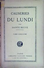 Causeries du lundi. Tome V