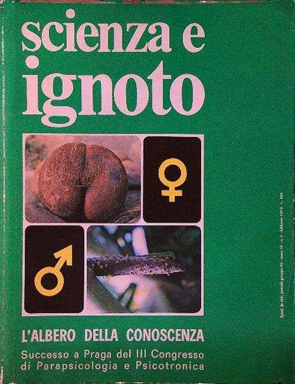 Scienza e ignoto giugno n.2/1974 - copertina