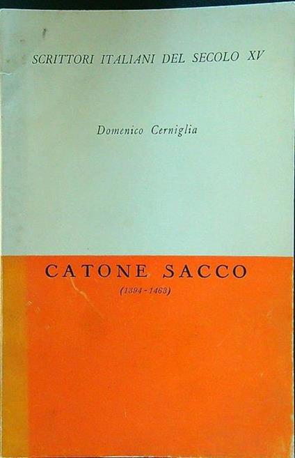 Catone Sacco - Domenico Cerniglia - copertina