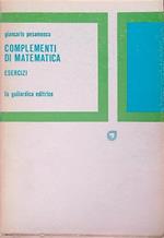 Complementi di matematica. Esercizi