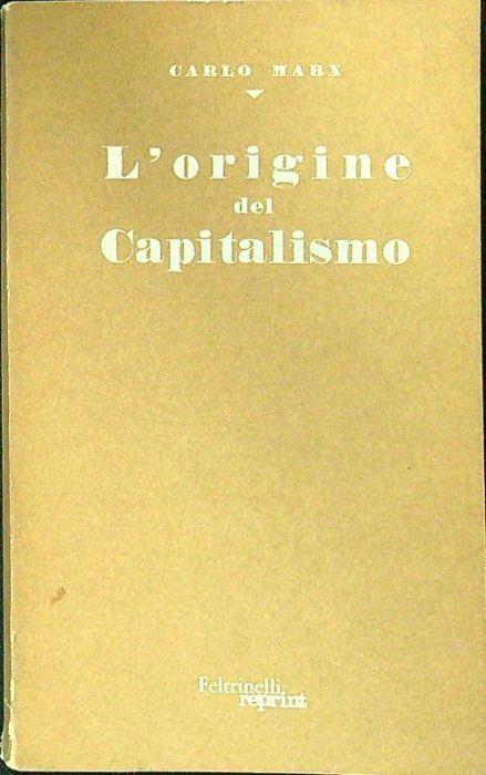 L' origine del capitalismo - Carlo Mari - copertina